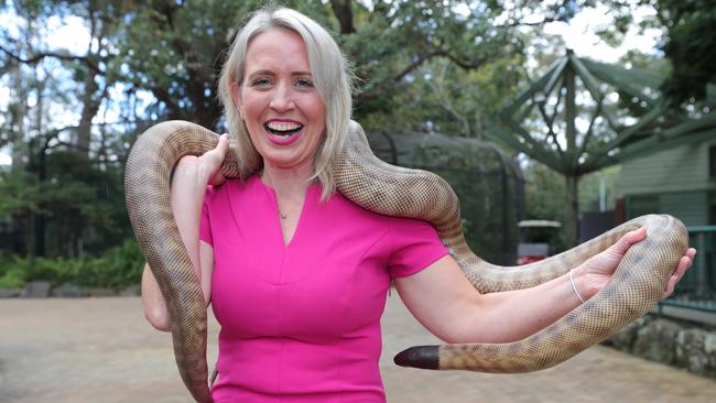 Tourism Minister Kate Jones, at Currumbin Wildlife Sanctuary, has been hailed as one of Queensland’s best tourism ministers. Picture: Glenn Hampson