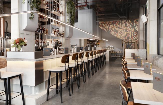 The interior fitout of Brix Distillers in Surry Hills.