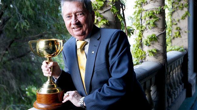 John Letts celebrates the 40th anniversary of his Melbourne Cup win aboard Piping Lane in 1972. 