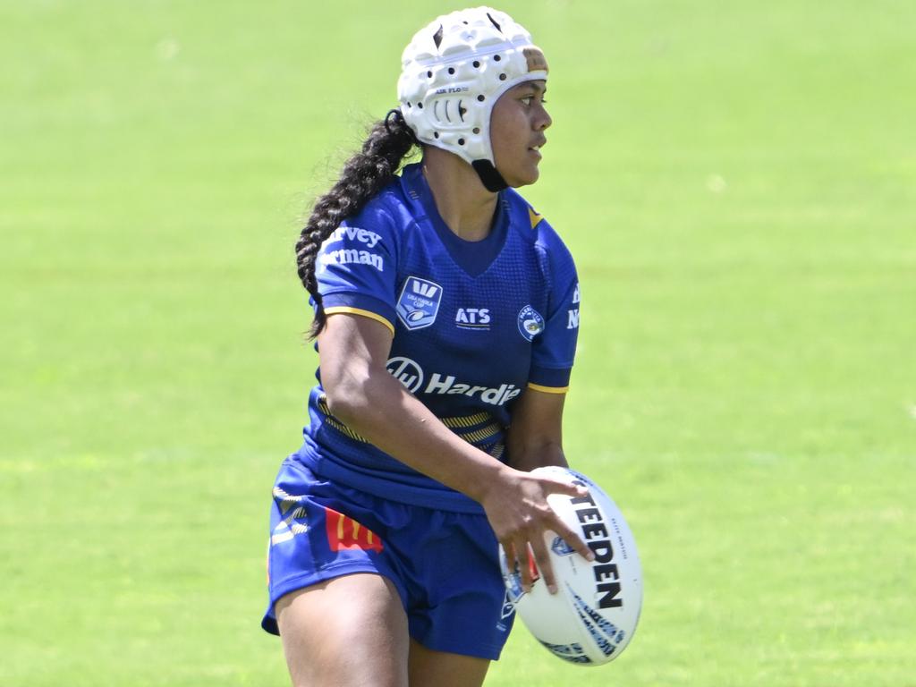 Parramatta’s Bailey Ma-Chong is difficult to stop. Picture: Martin Ollman