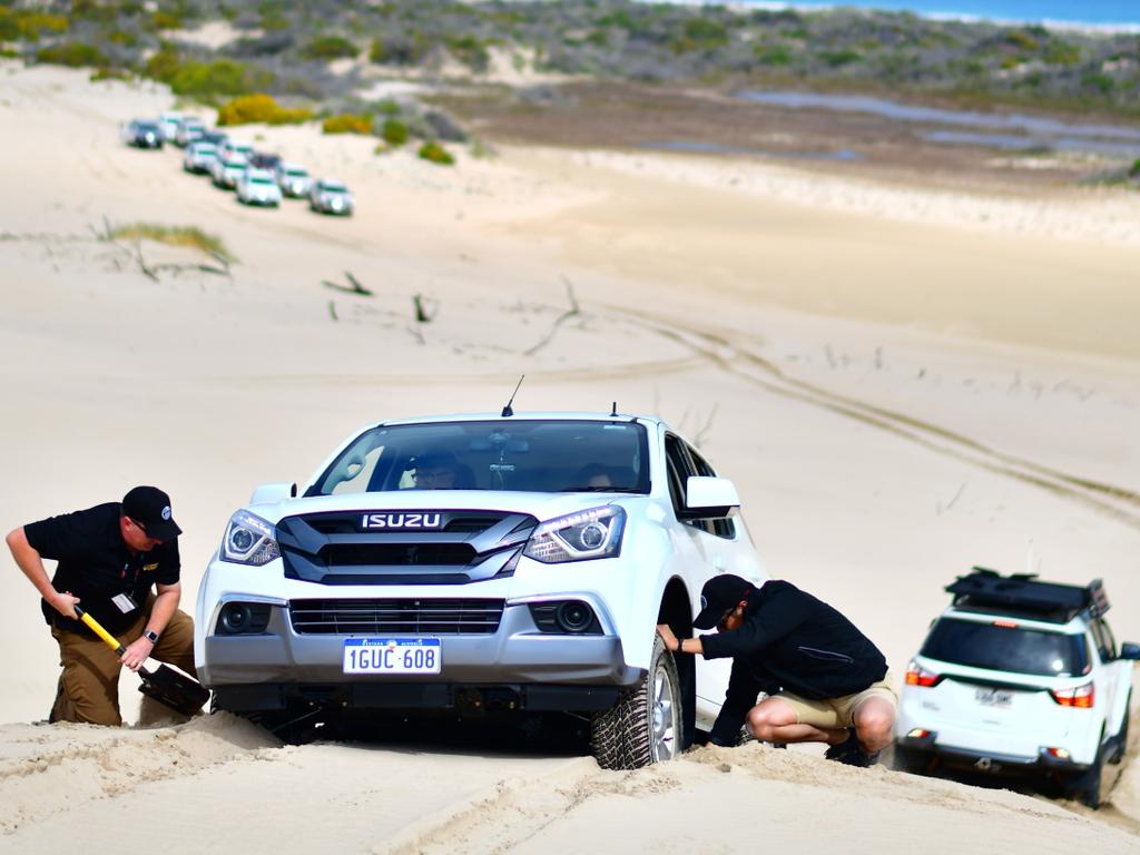 Training with the Isuzu I-Venture Club.