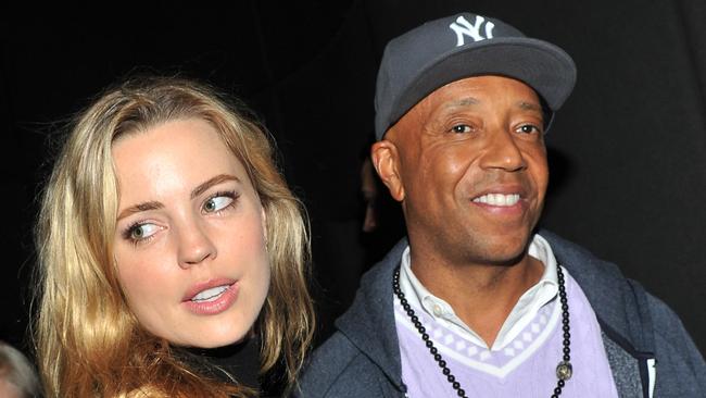 NEW YORK, NY - OCTOBER 13:  Actress Melissa George and hip-hop mogul Russell Simmons attend the Cinema Society & DeLeon Tequila screening after party for "The Skin I Live In" at The Double Seven on October 13, 2011 in New York City.  (Photo by Stephen Lovekin/Getty Images)