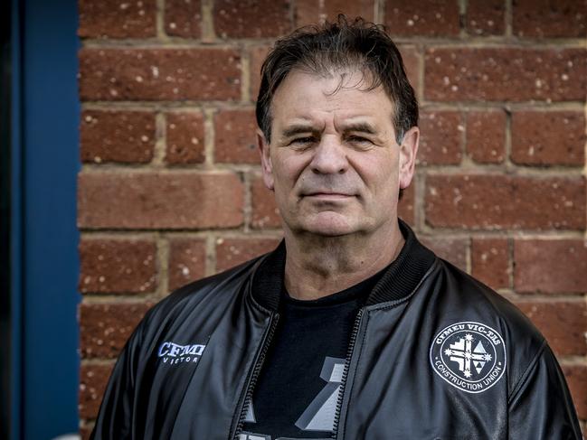 John Setka, the Victorian CFMEU’s controversial leader. Picture: Roy VanDerVegt