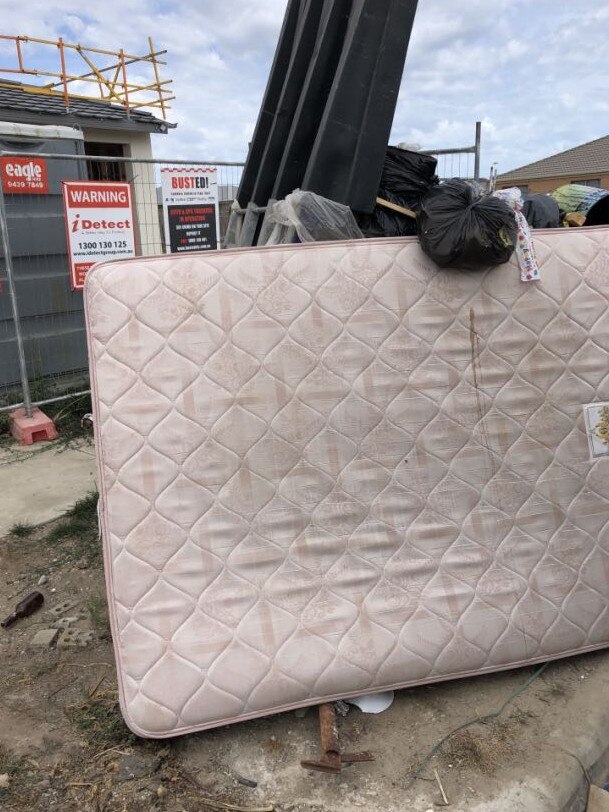 Illegally dumped rubbish in Casey. Pic: Snap Send Solve