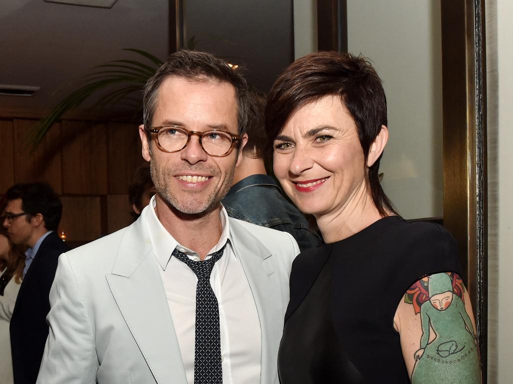 Guy Pearce with former wife Kate Mestitz in 2014. Picture: Getty Images