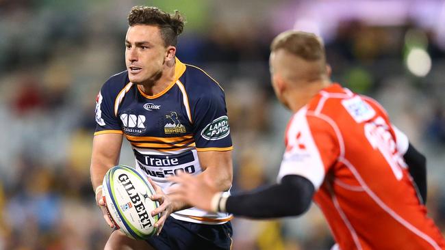 Tom Banks attacks for the Brumbies against the Sunwolves in Canberra on Sunday night. Picture: Getty Images