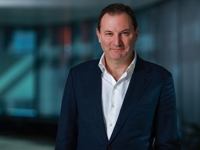 Daily Telegraph. 18, July, 2022.**Embargoed for Bush Summit 26 August 2022**Origin Energy boss Frank Calabria, at their offices, in Barangaroo, today.Picture: Justin Lloyd.