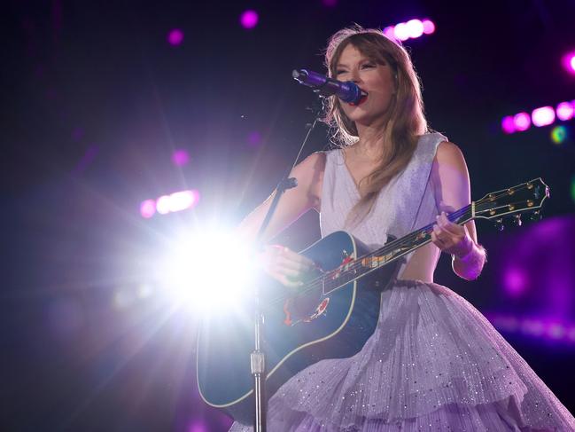 At the MCG last weekend, Taylor Swift responded to her exuberant fans with unscripted affection. Picture: Getty