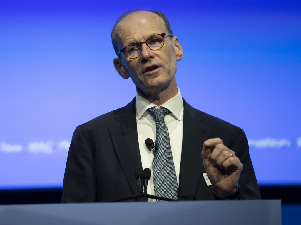 Outgoing ANZ chief executive Shayne Elliott has decided to forgo a $3.2 million bonus after a major investor revolt at the bank’s annual general meeting on Thursday. Picture: NewsWire / Arsineh Houspian