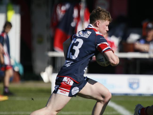 Cooper Gadd takes the Rams forward. Picture Warren Gannon Photography