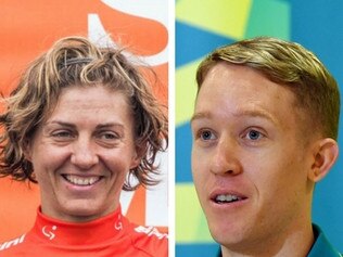 Commonwealth Games cycling road race favourites Katrin Garfoot and Cameron Meyer.