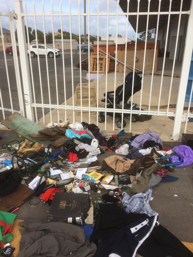 Charity dumping near the RSPCA store in Kidman Park … Picture: RSPCA