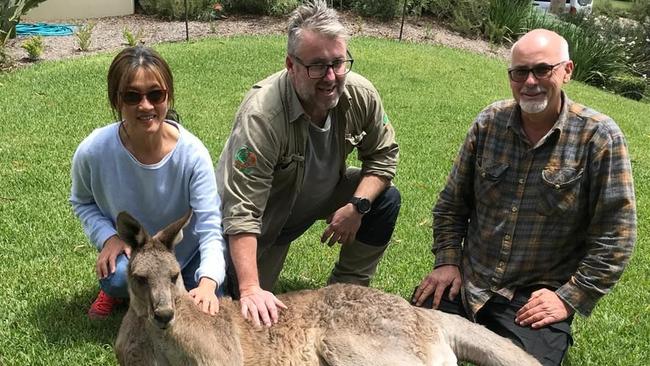 Big Al with some of his supporters.