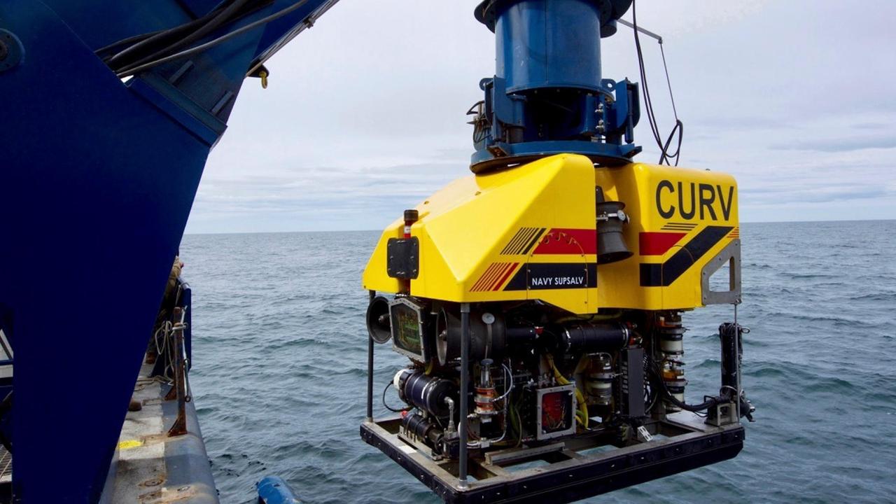 A US Navy CURV21 was among robot subs joining the last-ditch bid. Picture: Alamy