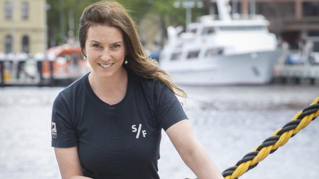 Marine Scientist Annie Ford ahead of the Save Southern Sea Film Tour at Hobart. Picture: Chris Kidd