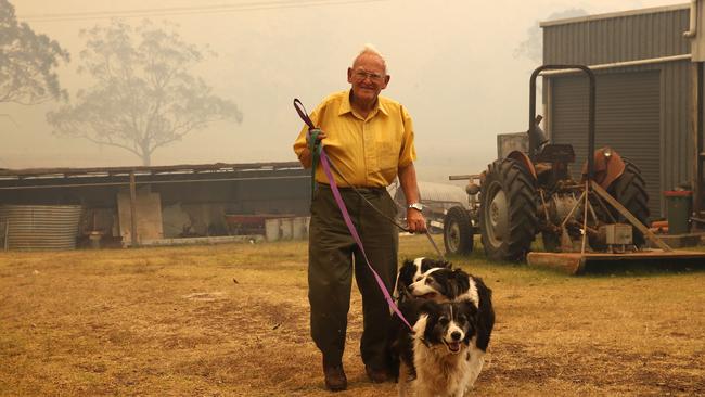 Owen Whalan at his home near Taree on the mid north coast region of NSW. Picture: AAP