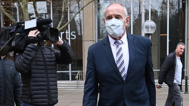 Chris Dawson leaves the NSW Supreme Court on Thursday. Picture: NCA NewsWire / Jeremy Piper