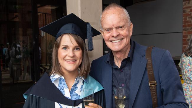 Merrilyn and Bruce Kelley celebrate graduation. Picture: Brad Fleet