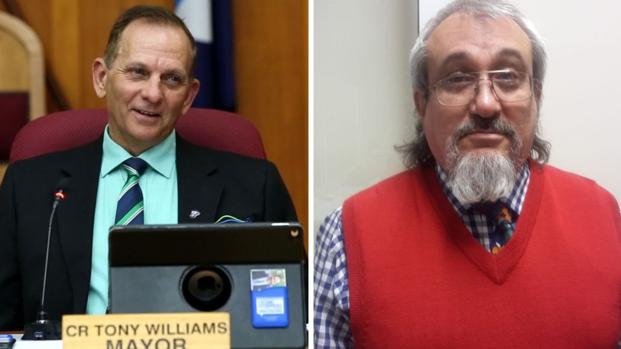 Incumbent mayor Tony Williams and Mayoral candidate Brett Williams.