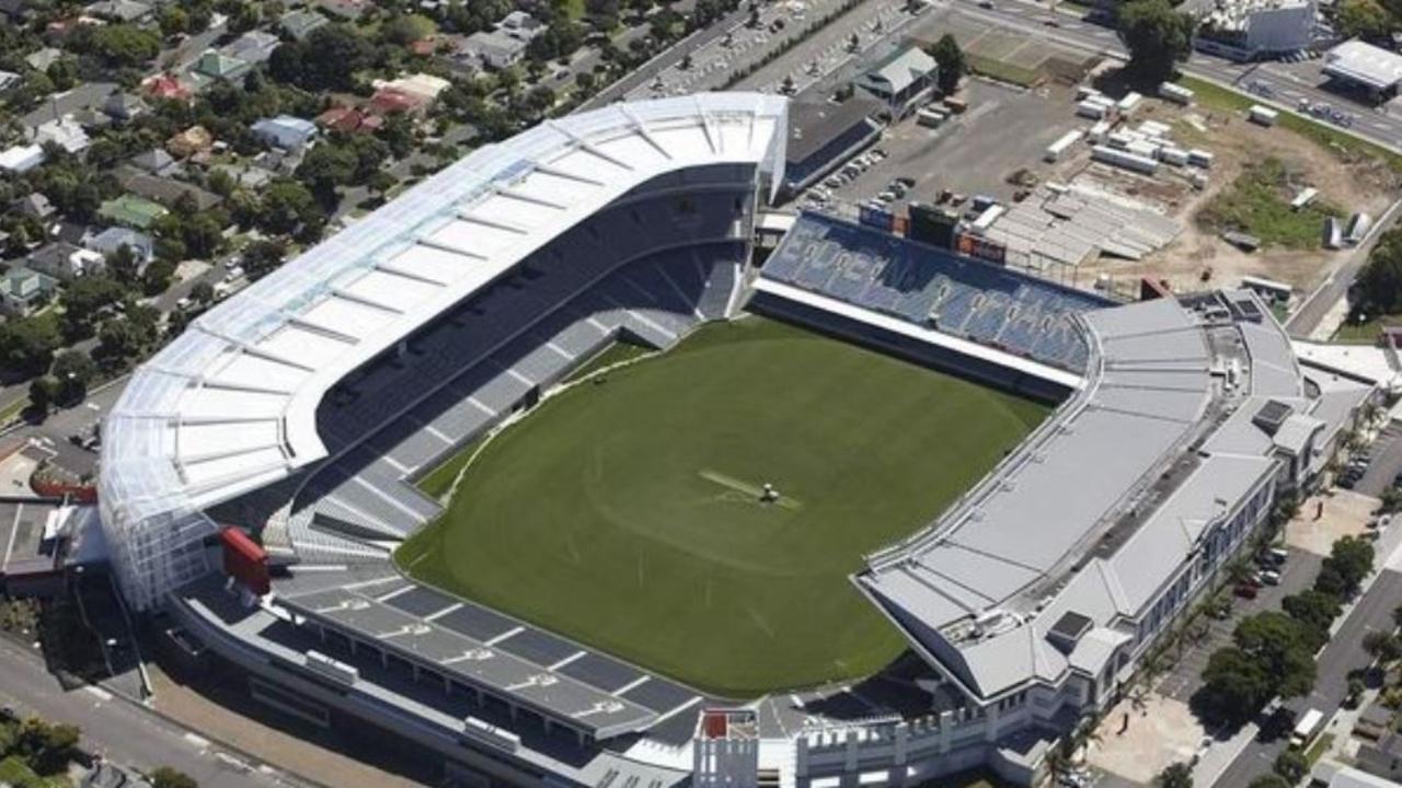 Eden Park in cricket formation.