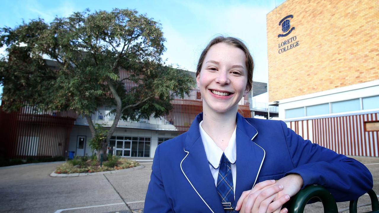 Loreto College Year 12 student Phoebe Reid in 2017