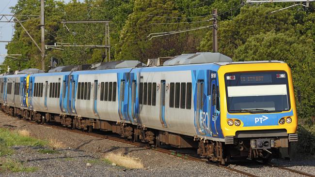 A person has been hit by a train in Ringwood. File photo.