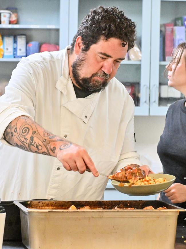 Chef to the stars Duncan Welgemoed is behind the Annesley school lunch program. Picture: Brenton Edwards