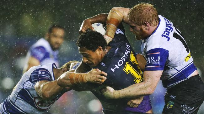 Felise Kaufusi had a strong game for the Storm.