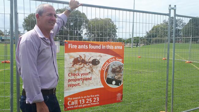 Gold Coast City Council Senior Pest Specialist Iain Jamieson at the Runaway Bay site.