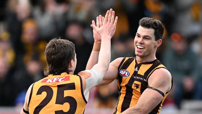 Jaeger O'Meara is off to Fremantle after a high-profile trade from Hawthorn. Picture: Getty Images