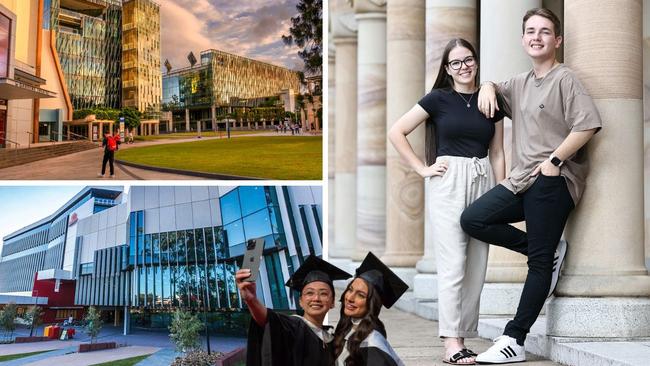 Queensland university ATAR cut offs have been revealed. Photo: Supplied