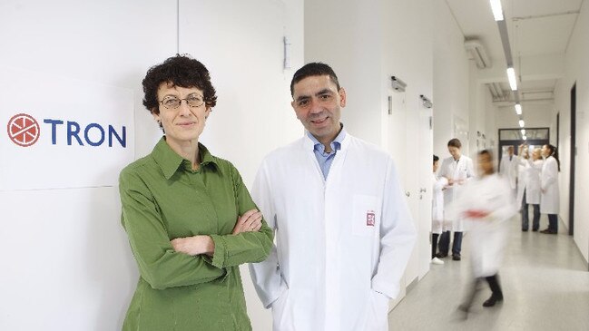 BioNTech’s chief medical officer Dr Özlem Türeci (left) and her husband, Professor Uğur Şahin, are the key scientists behind the Pfizer vaccine. Picture: Supplied