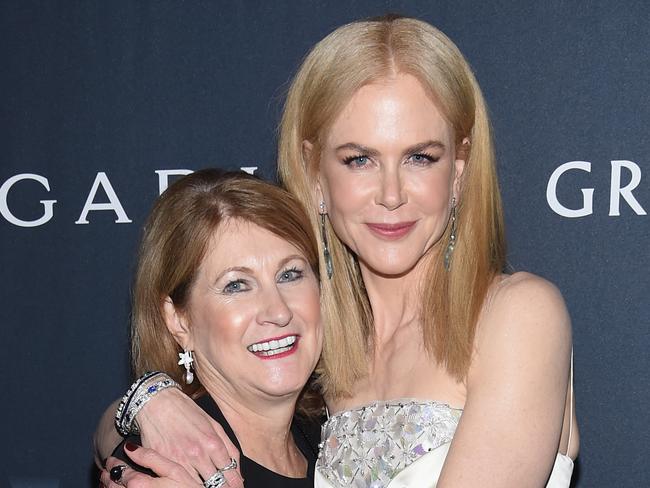 BEVERLY HILLS, CA - FEBRUARY 25: Sue Brierley (L) and actress Nicole Kidman (R) attend The Weinstein Company's Pre-Oscar Dinner in partnership with Bvlgari and Grey Goose at Montage Beverly Hills on February 25, 2017 in Beverly Hills, California. (Photo by Dimitrios Kambouris/Getty Images for The Weinstein Company)