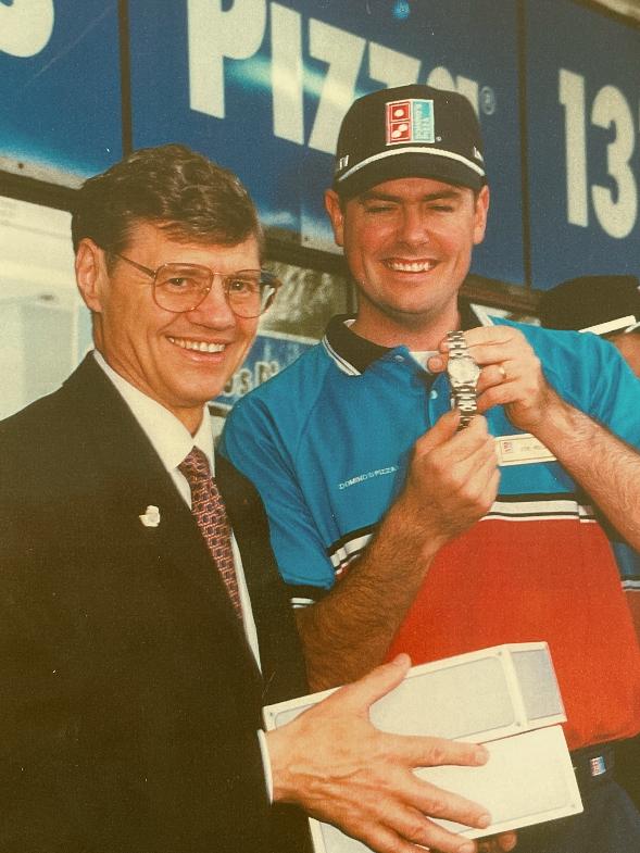 A very young Don Meij when he started at Domino’s Pizza as a delivery boy.