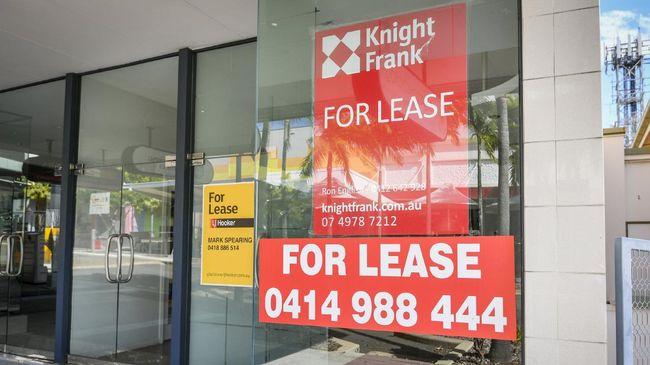 One of 17 vacant shops on Goondoon St in Gladstone’s CBD.