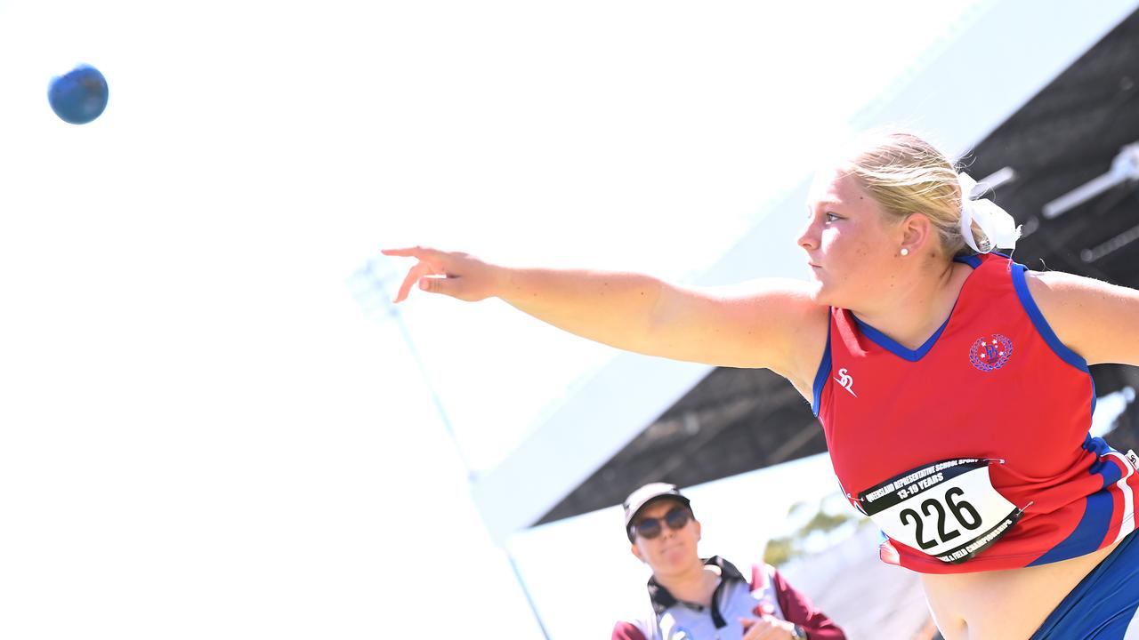 Queensland Representative School Sport track and field championships in Brisbane. Saturday October 12, 2024. Picture, John Gass