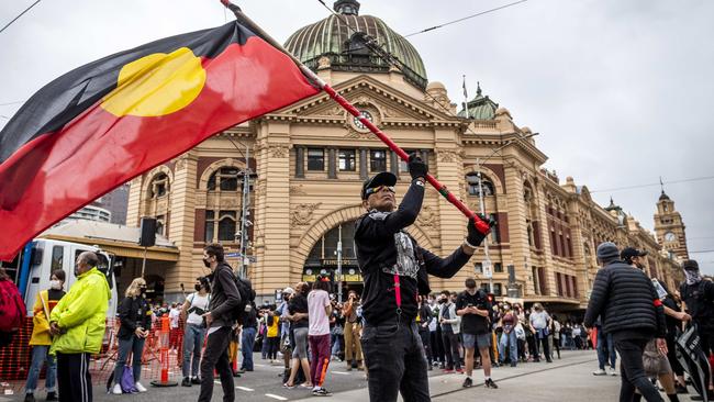 Melbourne City Councillors have moved to review how January 26 will be celebrated in the future. Picture: Jake Nowakowski