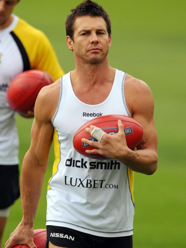 The champion footballer during his time with Richmond.