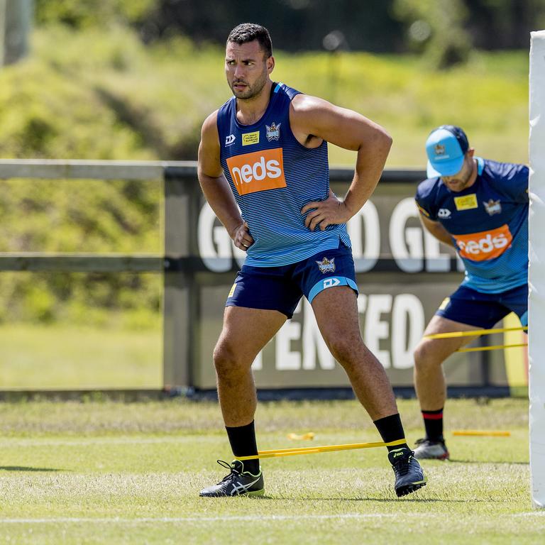 The Gold Coast Titans player, Ryan James, at pre-season training, Parkwood. Picture: Jerad Williams