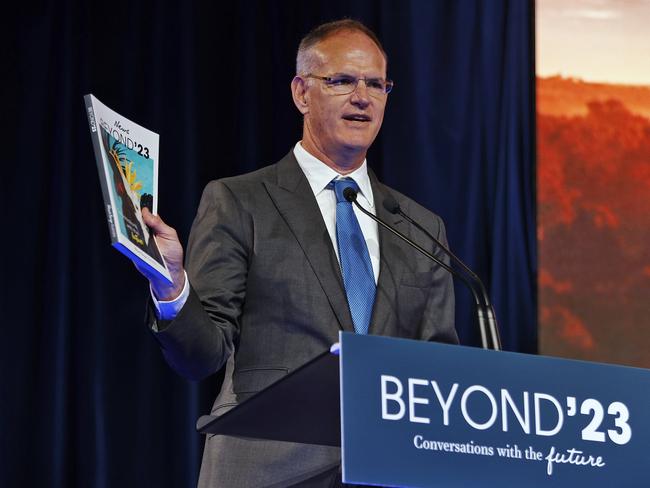 BEYOND 23 News Corp host the Beyond 23 conference at The Horden Pavilion in Sydney today. News Corp Executive Chairman Michael Miller pictured. Picture: Sam Ruttyn