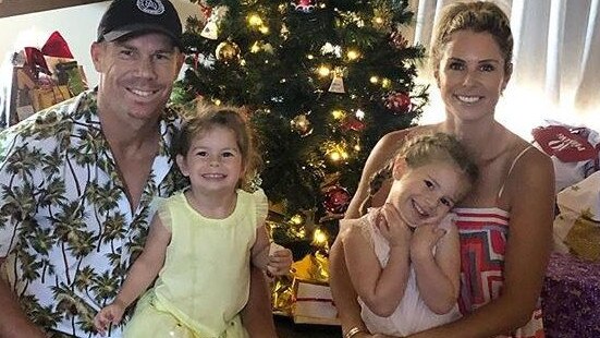 Candice and David Warner posted a happy snap at Christmas.