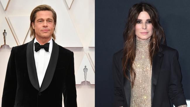 Brad Pitt and Sandra Bullock are set to star alongside each other in Bullet Train. Photo: Getty Images