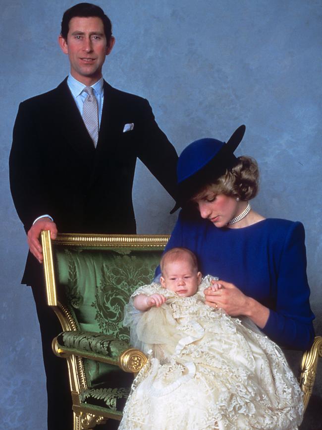 Prince Henry of Wales, with the Prince and Princess of Wales. Picture: Getty