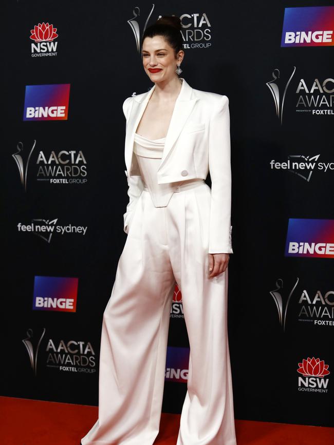 Jessica De Gouw at the 2022 AACTA Awards in Sydney. Picture: Matrix