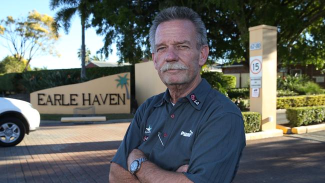 Lloyd Evans is a family member of two Earle Haven residents. Picture: Glenn Hampson