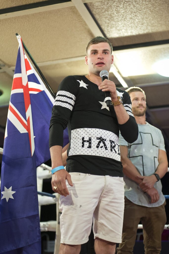 Brent Rice will fight Matt Casboult for the Australian super featherweight title after the postponement of the fight due to illness at Smithy and TGW Bring The Big Fights 14 at Rumours International, Saturday, October 22, 2016. Picture: Kevin Farmer