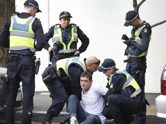 Two men were arrested over a suspected car theft. Picture: David Caird