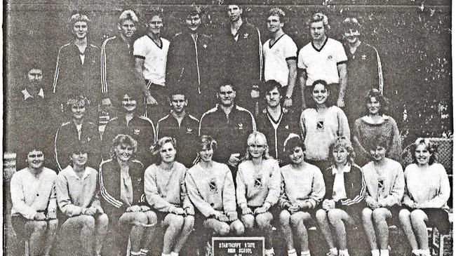 Billy (Willie) Moore pictured in his Year 11 Stanthorpe State High School days. Billy is standing back row, third from the left. Picture: Contributed
