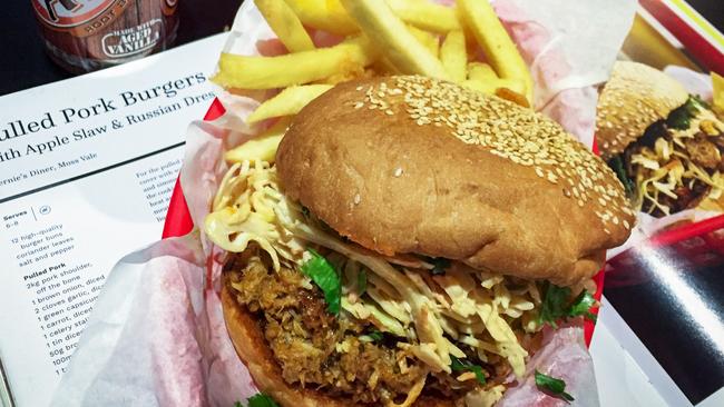 The pulled pork burger. Picture: Jenifer Jagielski