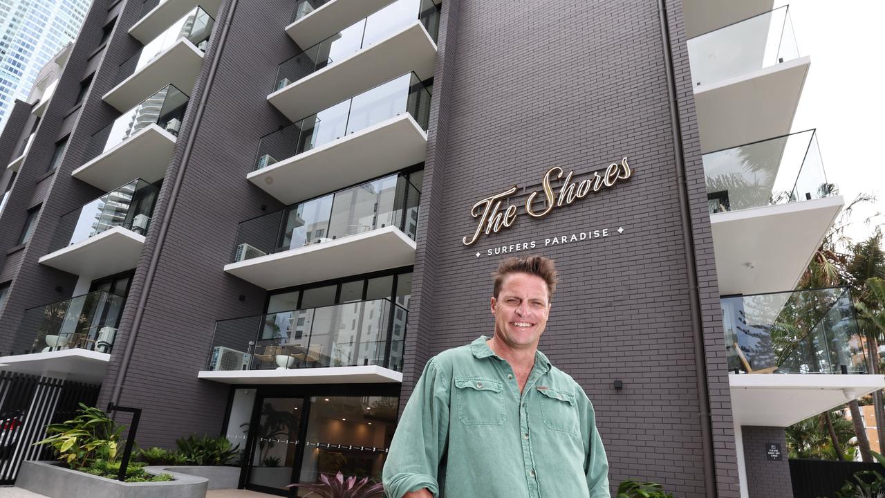 Tech entrepreneur Chris Strode has launched The Shores group of retro-inspired motels. Picture: Glenn Hampson